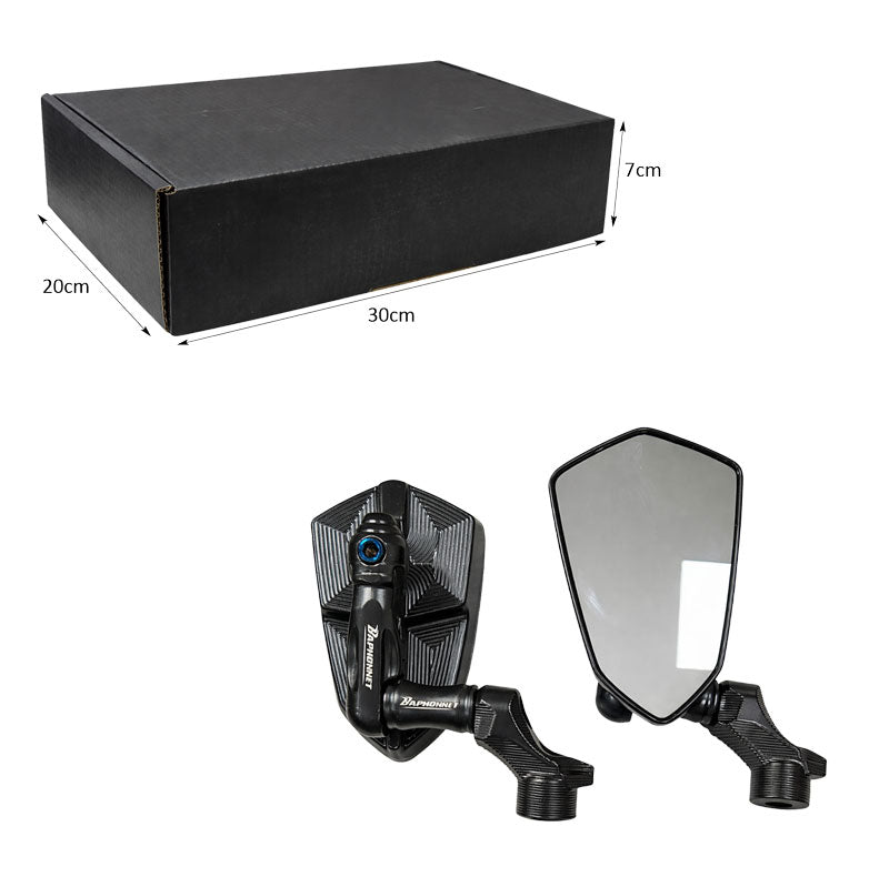Καθρέφτες Μηχανής Universal CNC Αλουμινίου - Universal CNC Aluminum Motorcycle Mirrors Set