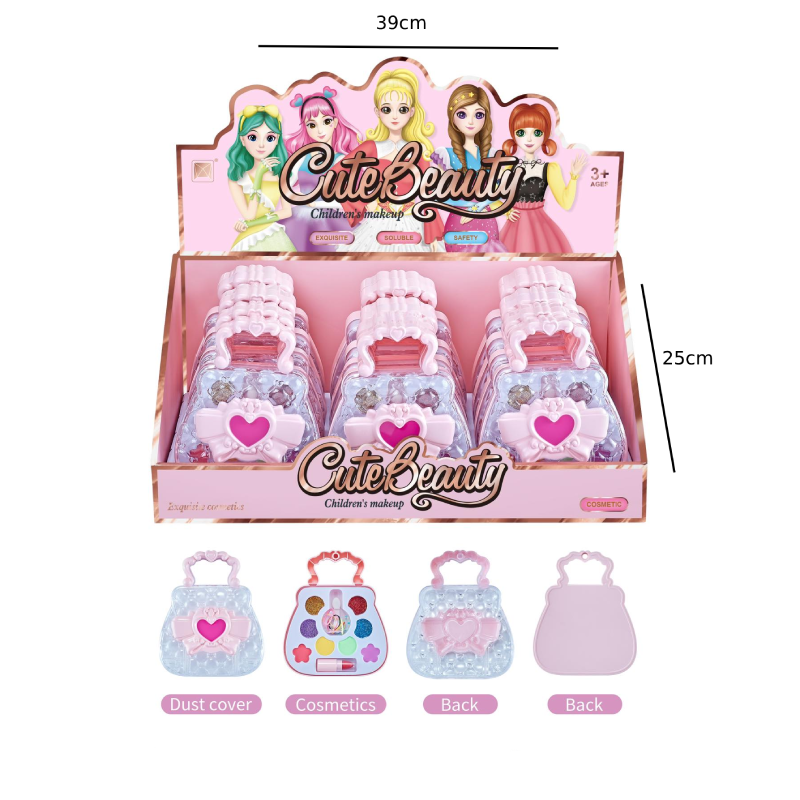 Παιδικό Σετ Μακιγιάζ σε Τσαντάκι Χειρός Cute Beauty - Cute Beauty Kids Makeup Set in Handbag Case