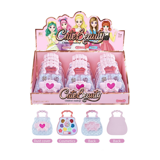 Παιδικό Σετ Μακιγιάζ σε Τσαντάκι Χειρός Cute Beauty - Cute Beauty Kids Makeup Set in Handbag Case