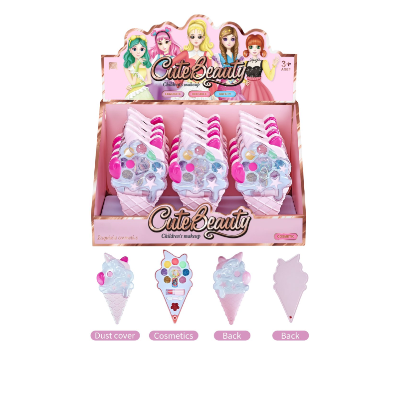 Παιδικό Σετ Μακιγιάζ σε Σχήμα Παγωτού Cute Beauty - Cute Beauty Ice Cream Shaped Kids Makeup Set