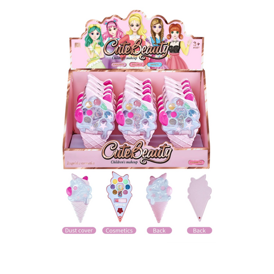Παιδικό Σετ Μακιγιάζ σε Σχήμα Παγωτού Cute Beauty - Cute Beauty Ice Cream Shaped Kids Makeup Set