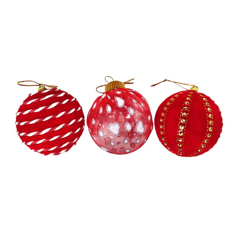 Χριστουγεννιάτικες μπάλες 9τμχ 8cm - Christmas decoration balls 9pcs