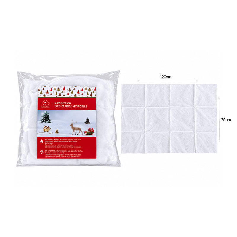 Χριστουγεννιάτικο Διακοσμητικό Χιόνι  120x79cm - Christmas Snow Blanket 120x79cm