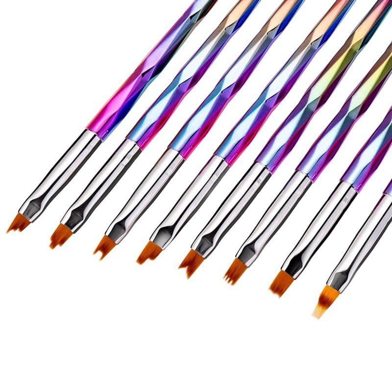 Σετ πινέλα νυχιών Nail Art 8τμχ - 8Pcs Nail Art Brush