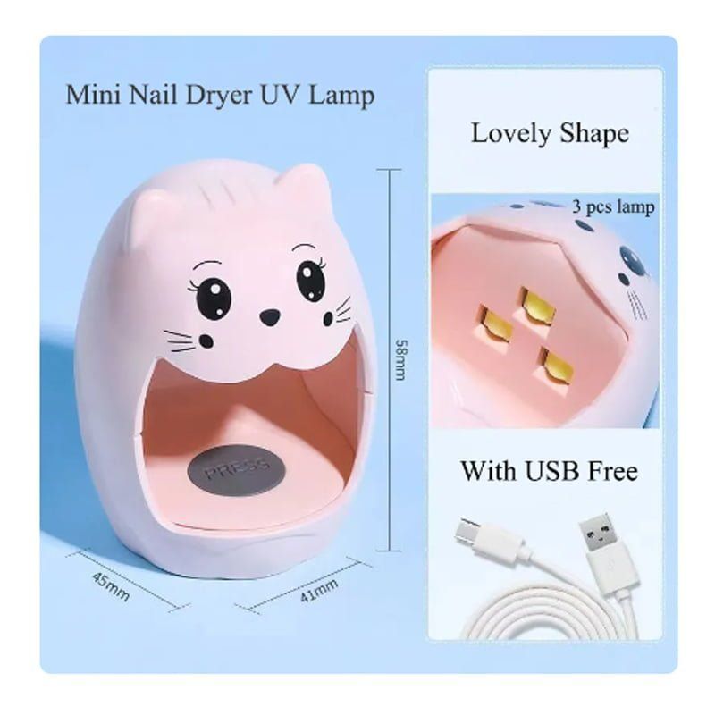 Μίνι Φορητή Λάμπα Πολυμερισμού Νυχιών - LED Portable Nail Lamp Dryer