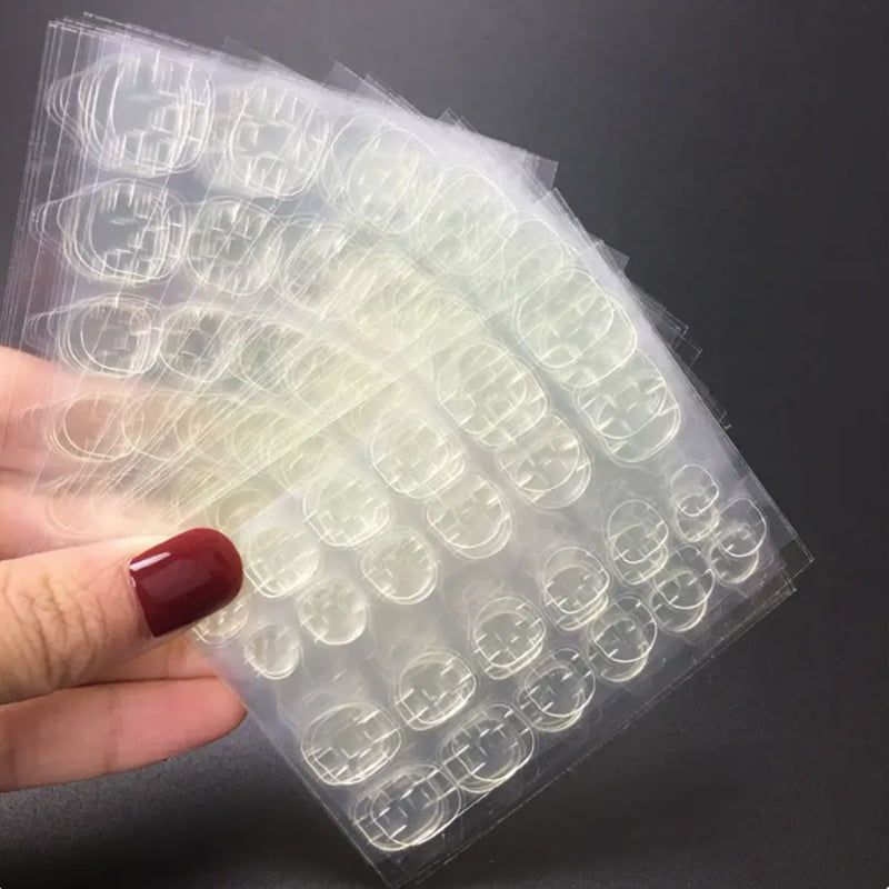 Αυτοκόλλητα Φύλλα Διπλής Όψης Για Tips Νυχιών - Sheets Nail Jelly Glue Manicure Adhesive Paste