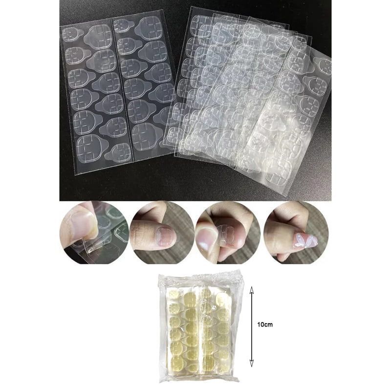 Αυτοκόλλητα Φύλλα Διπλής Όψης Για Tips Νυχιών - Sheets Nail Jelly Glue Manicure Adhesive Paste