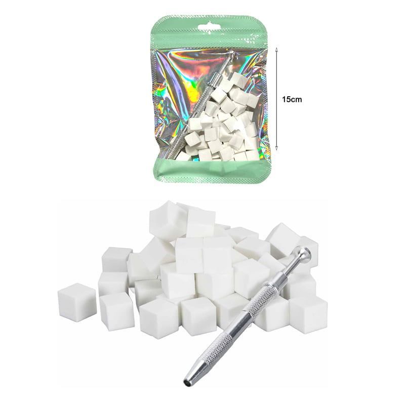 Μεταλλική Λαβή με Σφουγγαράκια για Όμπρε - Nail Clamping Grabber Kit with 4 Claw Pick Up Tool & Sponges