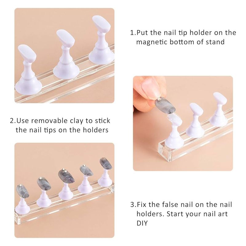Μαγνητική Βάση Στήριξης για Τιπς Νυχιών - Magnetic Nail Stand