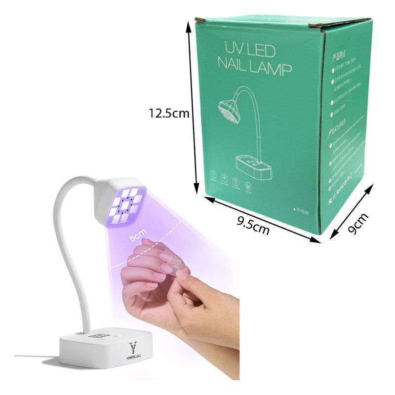 Mini Led Φορητή Λάμπα Πολυμερισμού με Οθόνη & Αισθητήρα 27W LCH-019 - Mini desk LED UV lamp