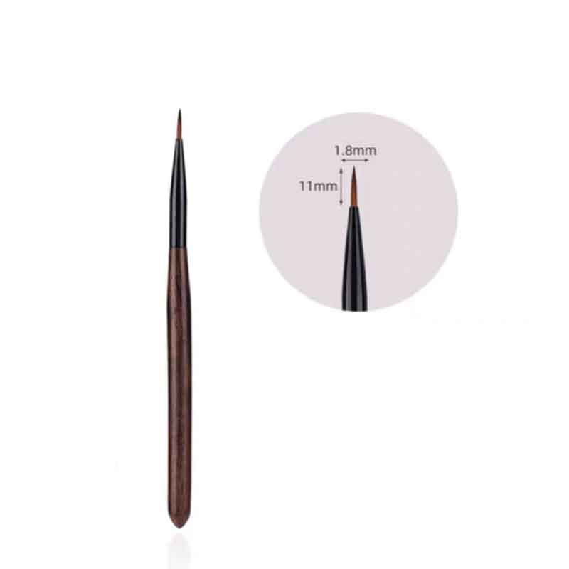 Σετ Πινέλα Νυχιών με Θήκη 12 Τεμάχια - Nail Art Brush Set with Case
