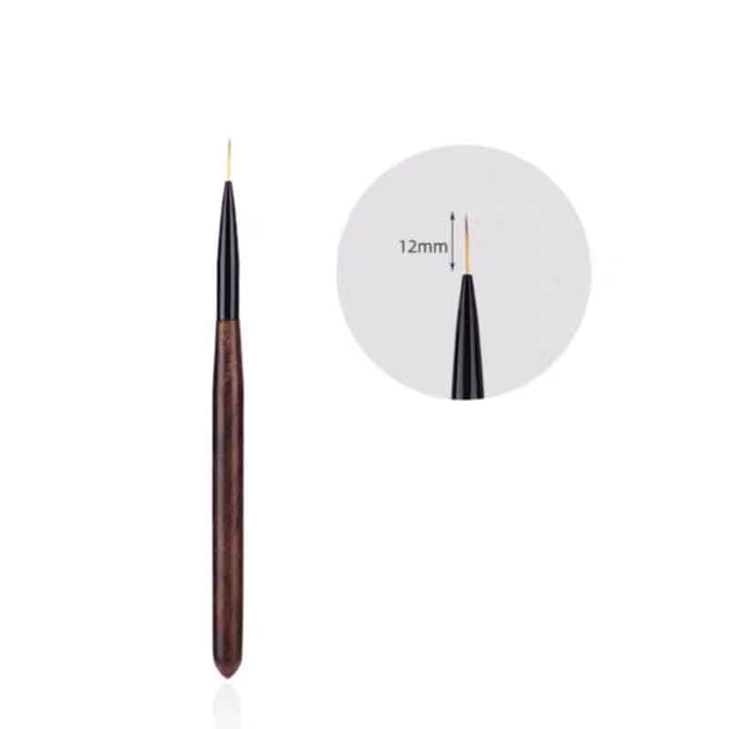 Σετ Πινέλα Νυχιών με Θήκη 12 Τεμάχια - Nail Art Brush Set with Case