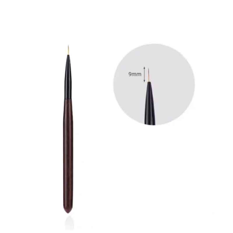 Σετ Πινέλα Νυχιών με Θήκη 12 Τεμάχια - Nail Art Brush Set with Case