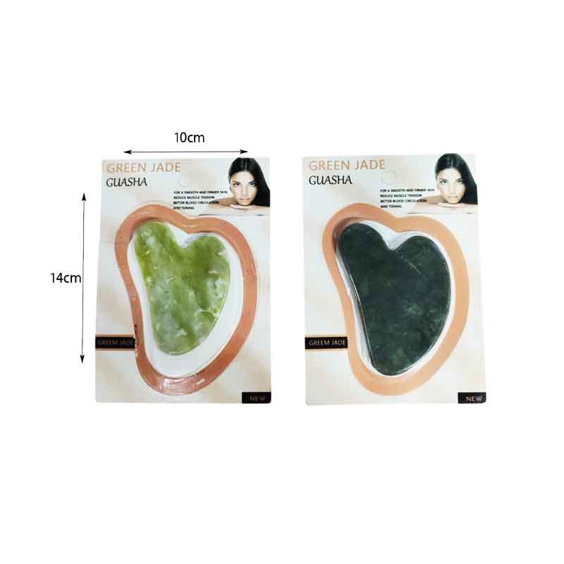 Πέτρα Νεφρίτη για Μασάζ Προσώπου - Green Jade Massage Stone Gua Sha