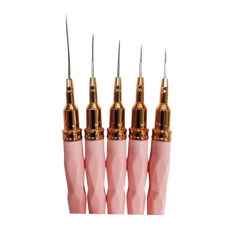 Σετ Πινέλα Nail Art με Λεπτή Μύτη 5 Τεμάχια – Nail Art Brush Set 5pcs