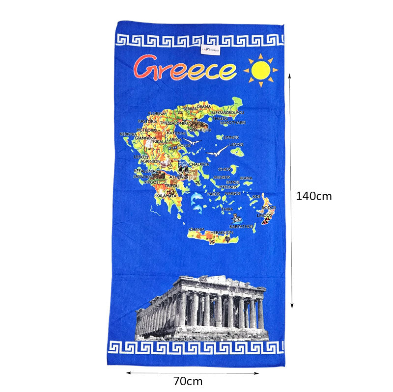 Πετσέτα θαλάσσης Greece 140x70cm - Beach towel Greece