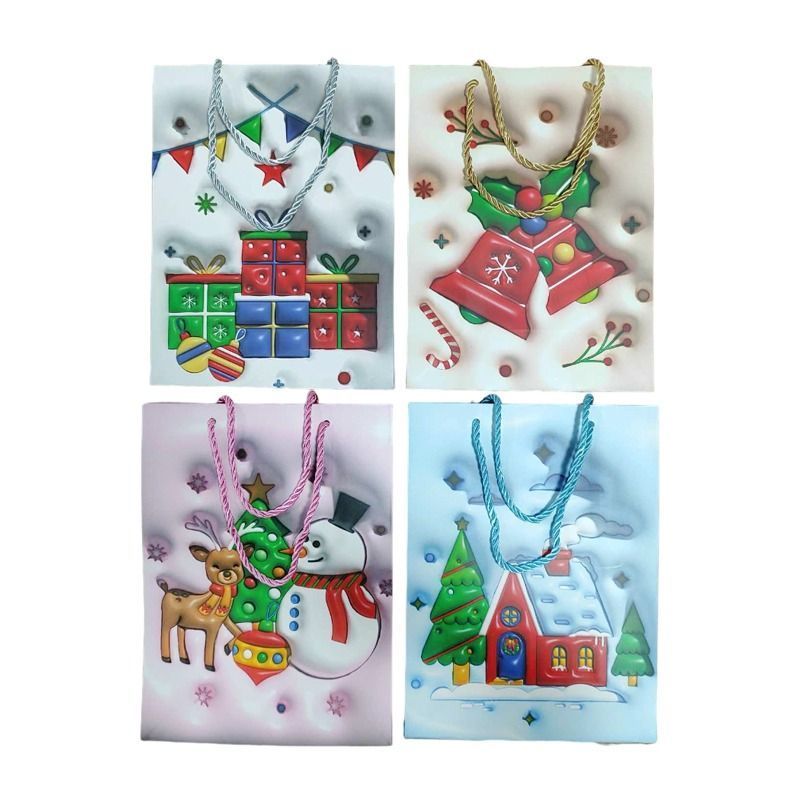 Χριστουγεννιάτικη σακούλα 32x26cm 12τμχ - Christmas bag 12pcs