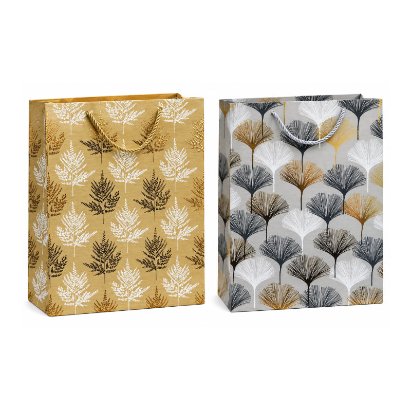Σακούλες Δώρου 31x40cm με Κομψά Σχέδια 12τμχ - Set of 12 Gift Bags 31x40cm with Elegant Designs
