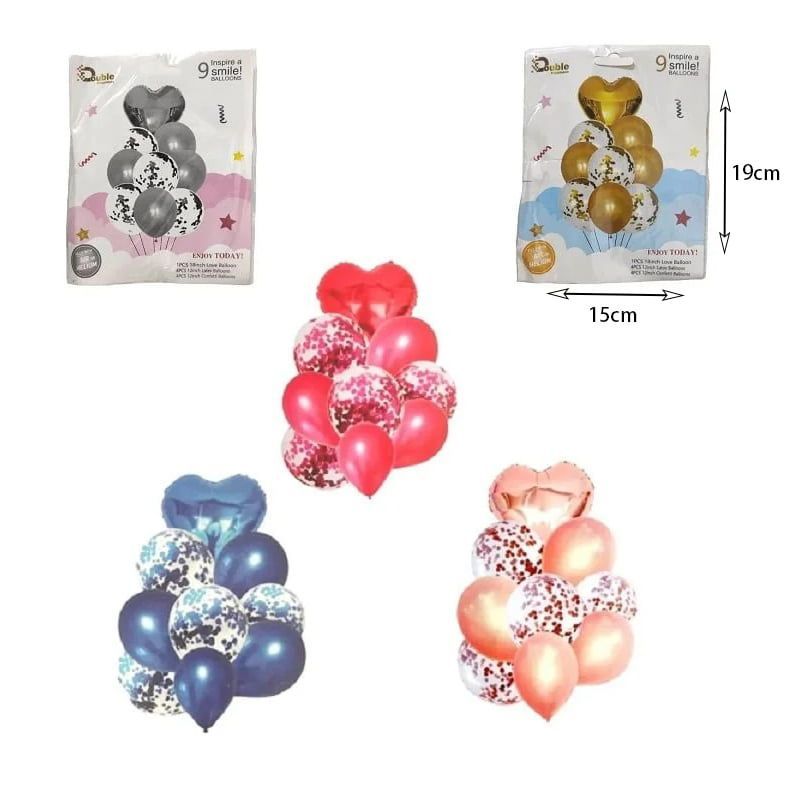 Double happiness μπαλόνια 9τμχ - Inspire a smile balloons 9pcs
