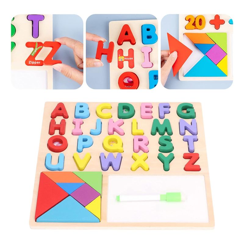 Εκπαιδευτικό Ξύλινο Παιχνίδι Αλφάβητος - Wooden Game Alphabet