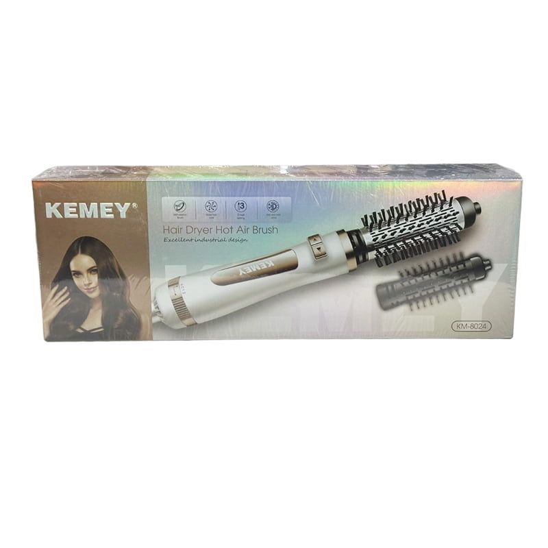 Kemey Ηλεκτρική βούρτσα 800W KM-8024 - Hair Dryer Hot Air Brush