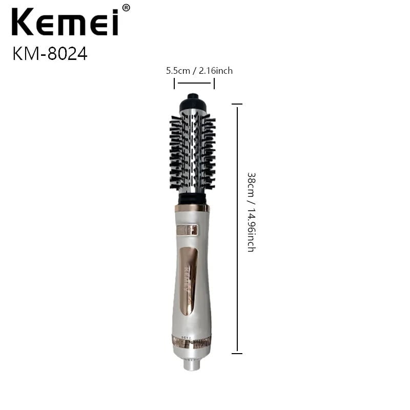 Kemey Ηλεκτρική βούρτσα 800W KM-8024 - Hair Dryer Hot Air Brush