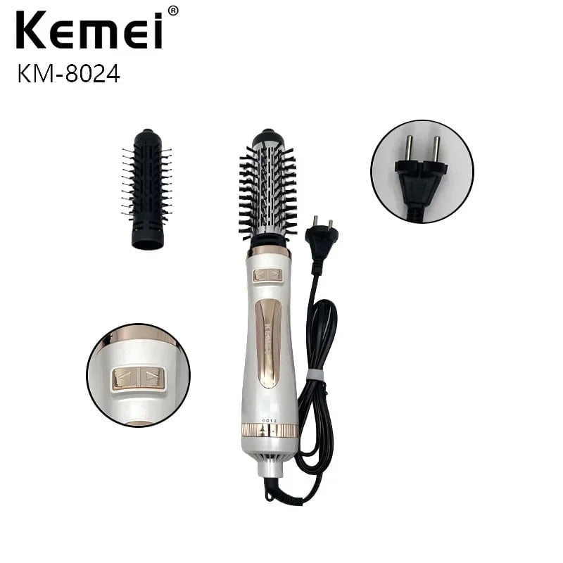 Kemey Ηλεκτρική βούρτσα 800W KM-8024 - Hair Dryer Hot Air Brush