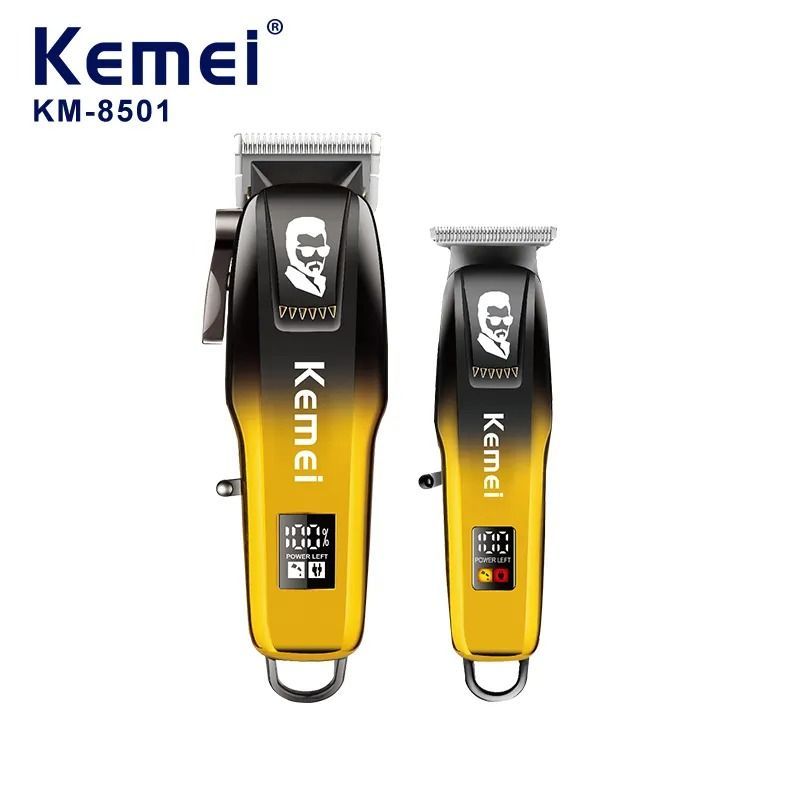 Kemei Σετ Επαγγελματική Επαναφορτιζόμενη Κουρευτική & Ξυριστική Μηχανή KM-8501 - Hair Clipper & Trimmer Set