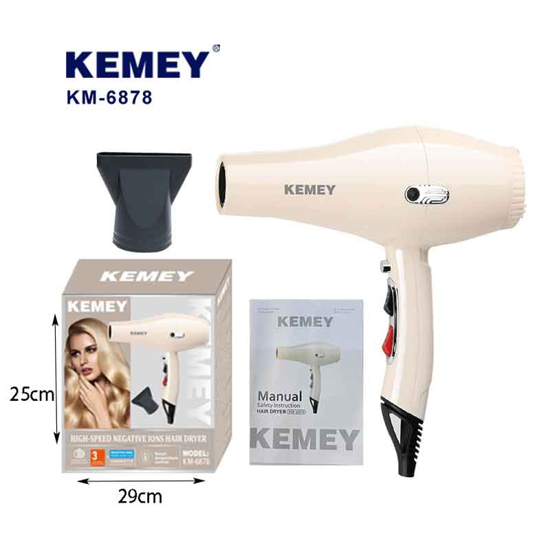 Kemey Πιστολάκι μαλλιών 1300W KM-6878 - Hair dryer