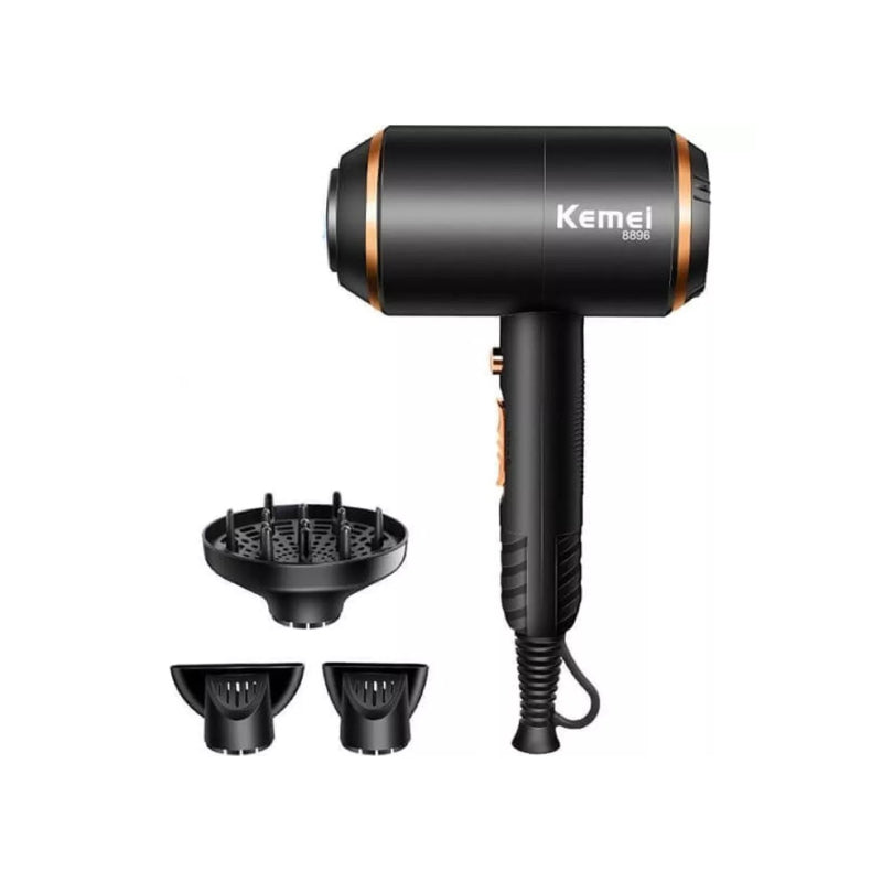 Kemey Πιστολάκι Μαλλιών  Ιονικής Τεχνολογίας 1700W KM-8896 - Kemey KM-8896 Ionic Hair Dryer 1700W