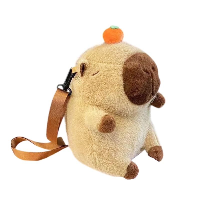 Τσάντα Λούτρινο Καπιμπάρα  - Stuffed Capybara Bag - Angel shopping