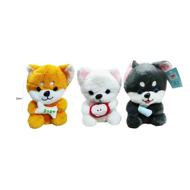 Λούτρινο Αρκουδάκι Σκυλάκι με Κόκαλο - Dog Plush Toy with Bone