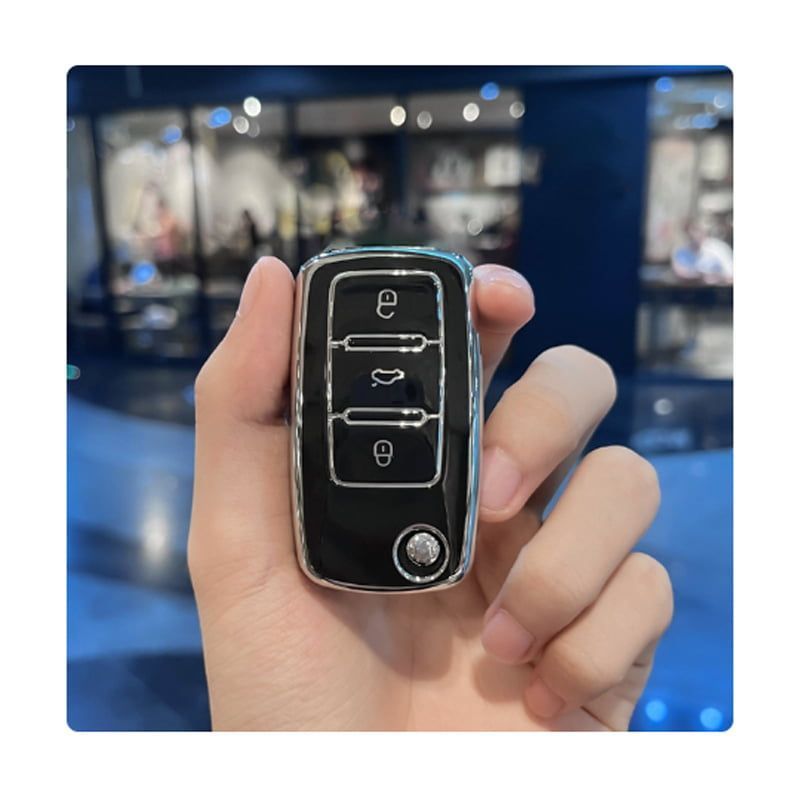 Θήκη Κλειδιών Αυτοκινήτου Μαύρη - Car Key Cover - Angel shopping