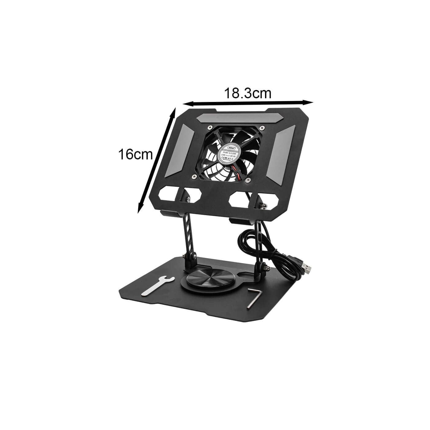 Andowl Βάση Στήριξης για Laptop με 1 Ανεμιστήρα Q-ZJ268 - Phone And Table Stand