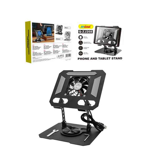 Andowl Βάση Στήριξης για Laptop με 1 Ανεμιστήρα Q-ZJ268 - Phone And Table Stand