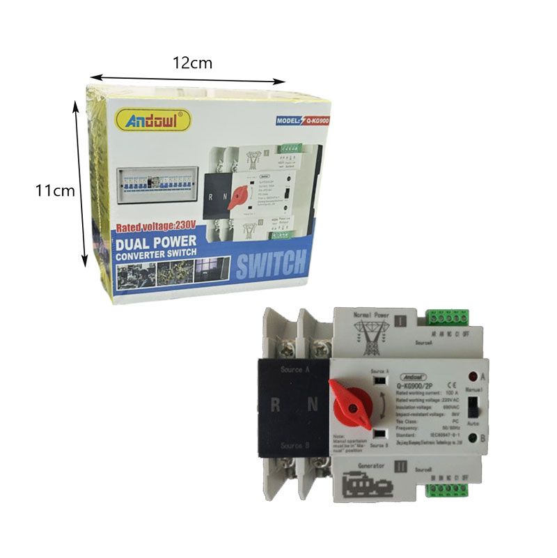 Andowl Διακόπτης διπλού μετατροπέα ισχύος Q-KG900 - Dual Power Converter Switch