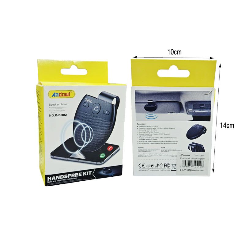 Andowl Σύστημα Ανοιχτής Ακρόασης Bluetooth Αυτοκινήτου Q-DH02 - Car Bluetooth Handsfree Kit