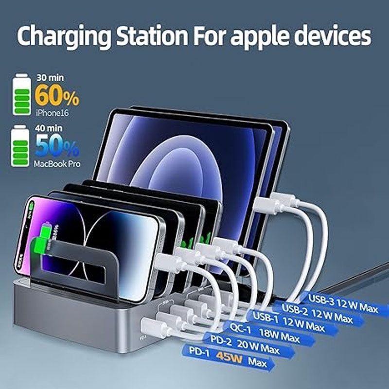 Andowl Σταθμός Γρήγορης Φόρτισης 6 Θέσεων Q-XW78 - Fast Charging Station