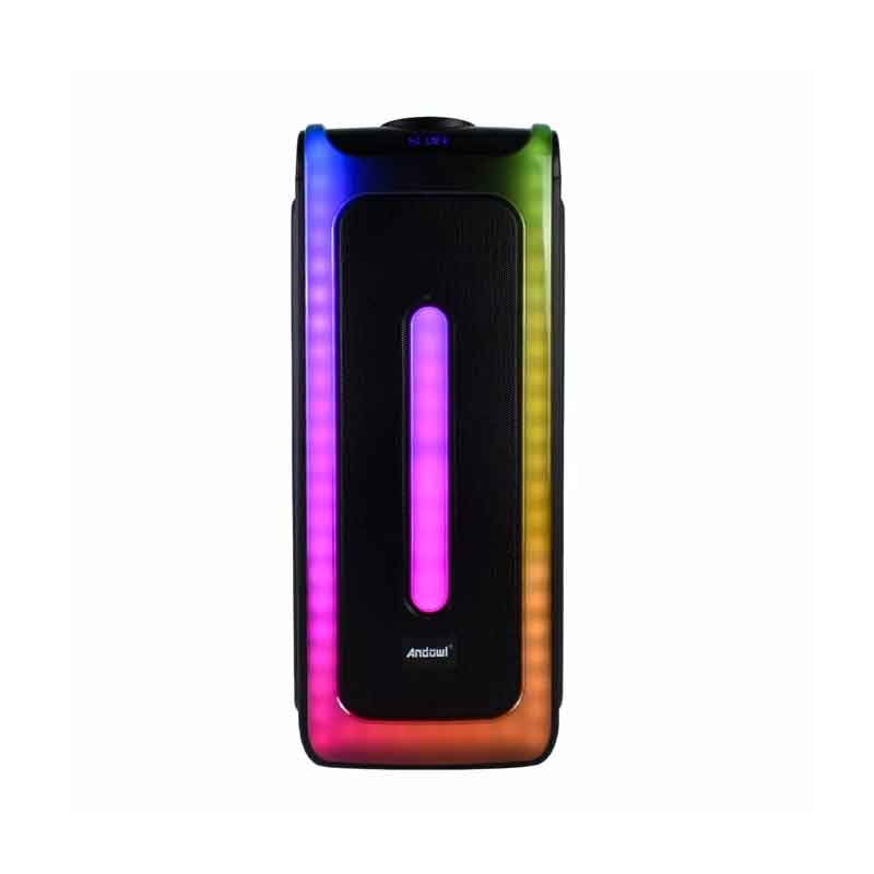 Andowl Ηχείο Subwoofer FM με Μικρόφωνο, Τηλεχειρισμό & Διακοσμητικό Φωτισμό LED RGB Q-YX9000 - Subwoofer