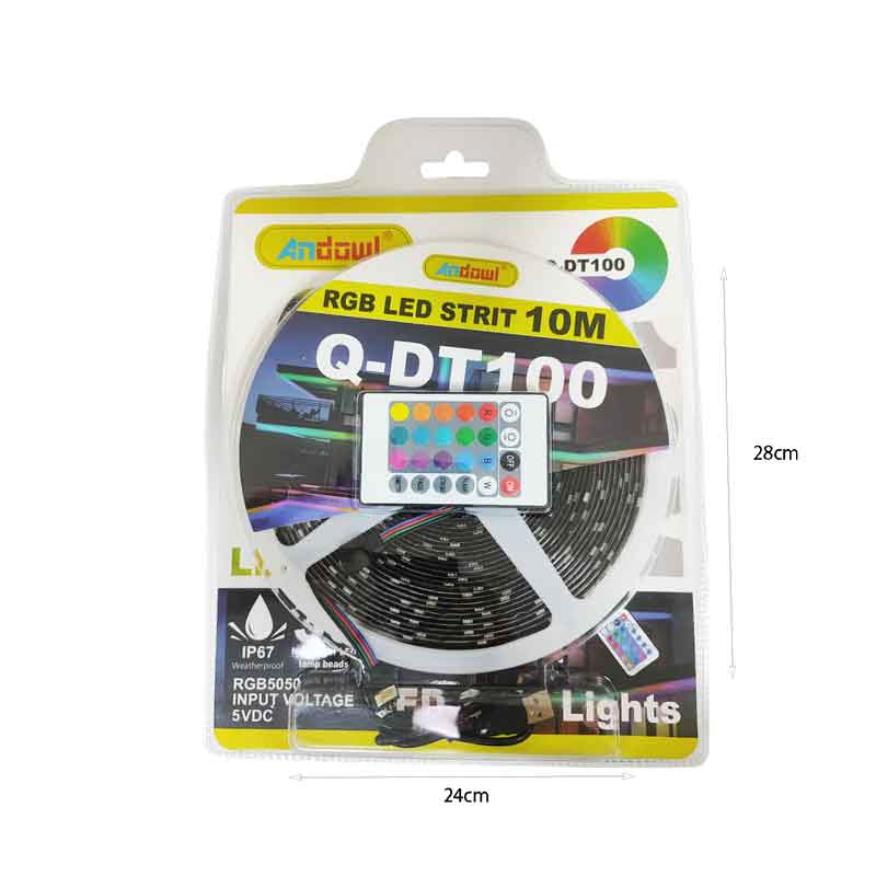 Andowl Λεντοταινία LED ταινία RGB 10m με τηλεχειριστήριο Q-DT100 - LED strip lights