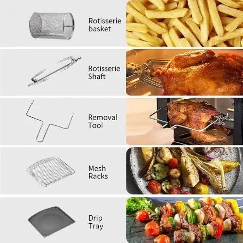 Andowl Φριτέζα Αέρος 1800W 220V 12L με Οθόνη Αφής Q-G33 - Air Fryer