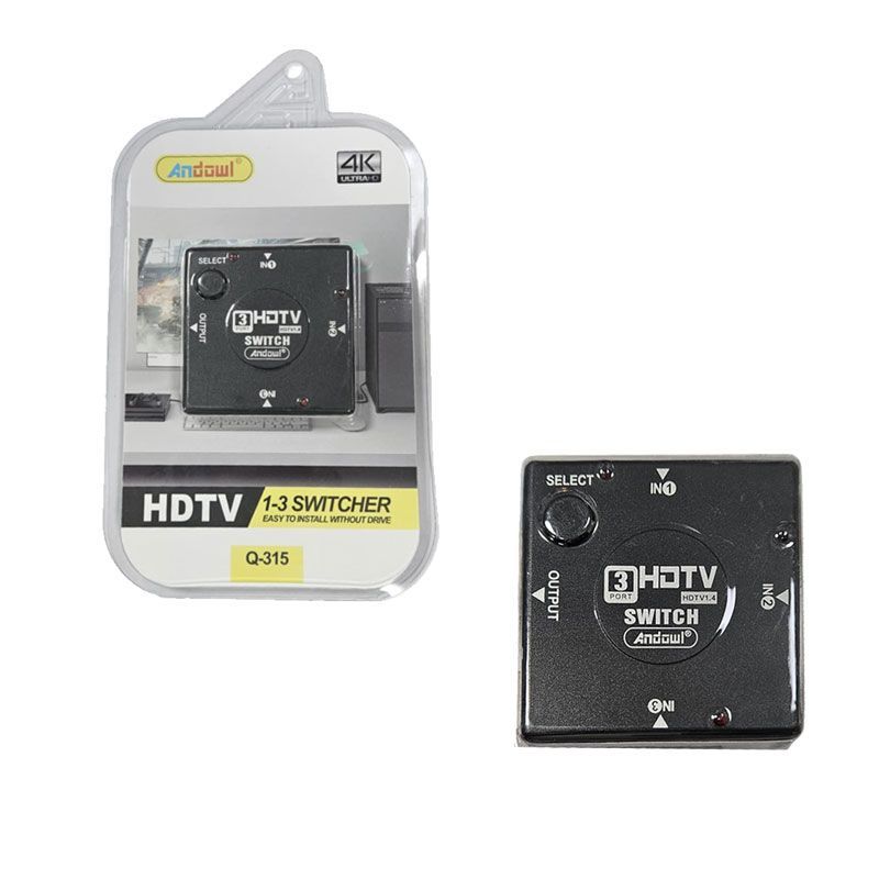 Andowl Διακόπτης HDMI 3 Θυρών 4K Q-315 - HDTV 1-3 Switcher