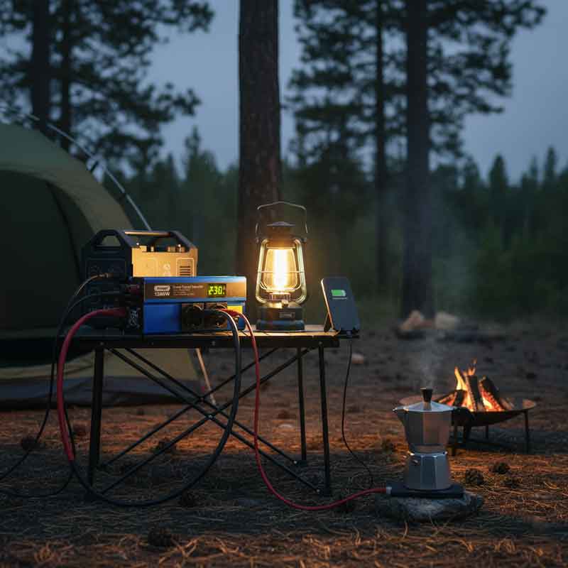 Andowl QY-7012 Inverter Αυτοκινήτου 1500W – Έξυπνος Μετατροπέας Ρεύματος με 2 Πρίζες Σούκο- Smart Power Inverter