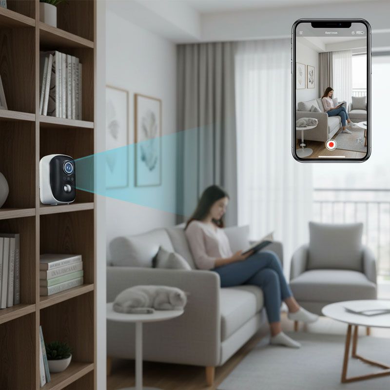 Andowl Ασύρματη Μίνι Κάμερα Wi-Fi 8K με Νυχτερινή Όραση και Ανίχνευση Κίνησης Q-HQ67 - Mini Camera