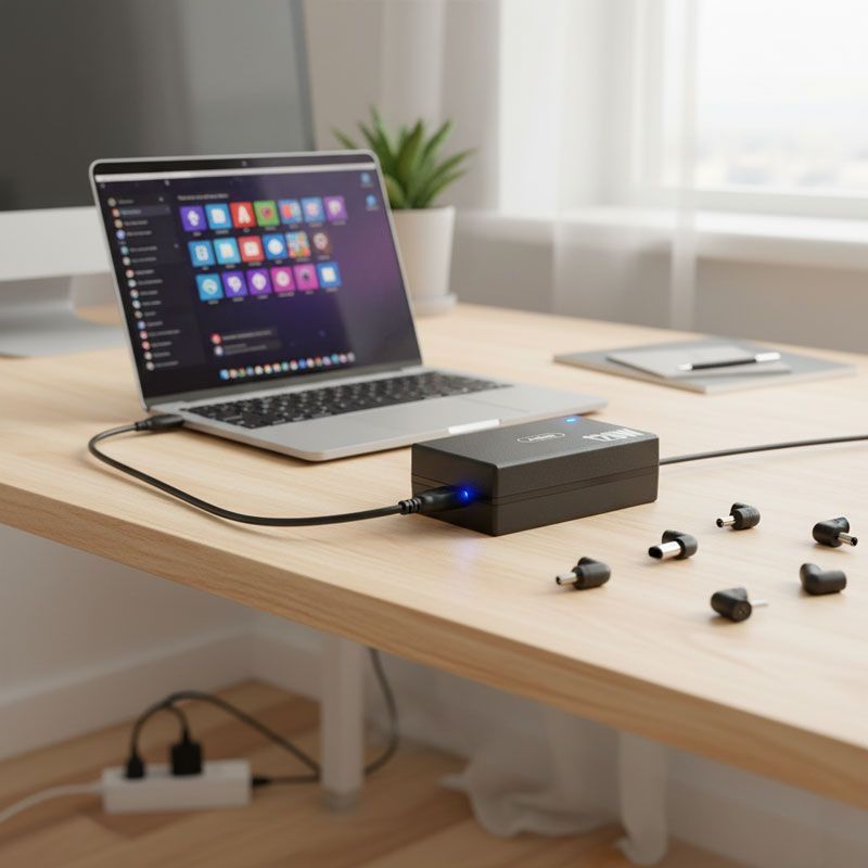 Andowl Φορτιστής Laptop Universal 120W με Αντάπτορες Q-A077 - Power Adapter