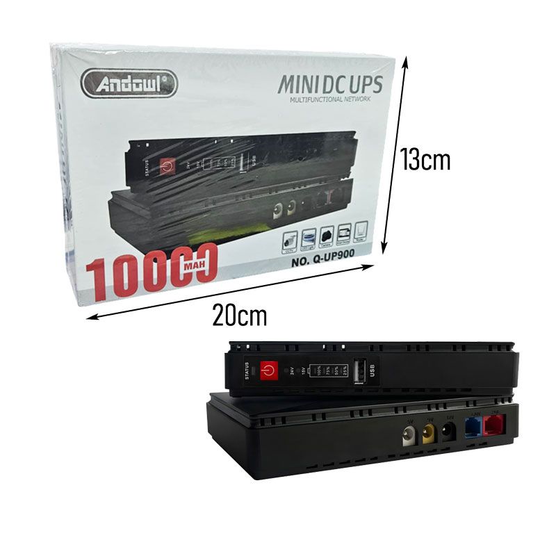 Andowl UPS Σταθεροποιητής Τάσης Q-UP900 - Mini DC UPS