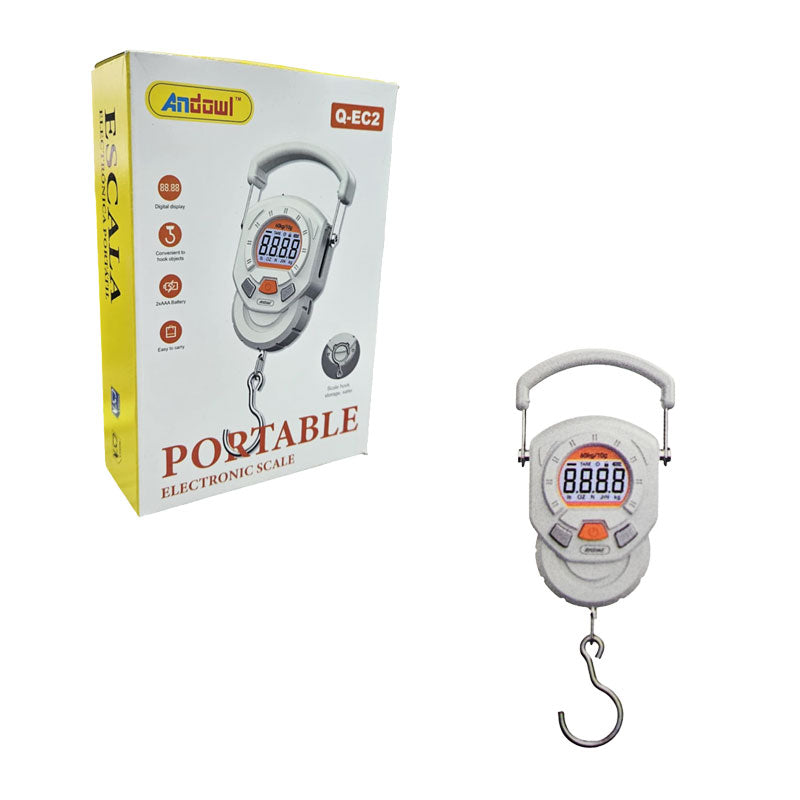 Andowl Ψηφιακή Φορητή Ζυγαριά Ανάρτησης Q-EC2 - Portable Electronic Scale