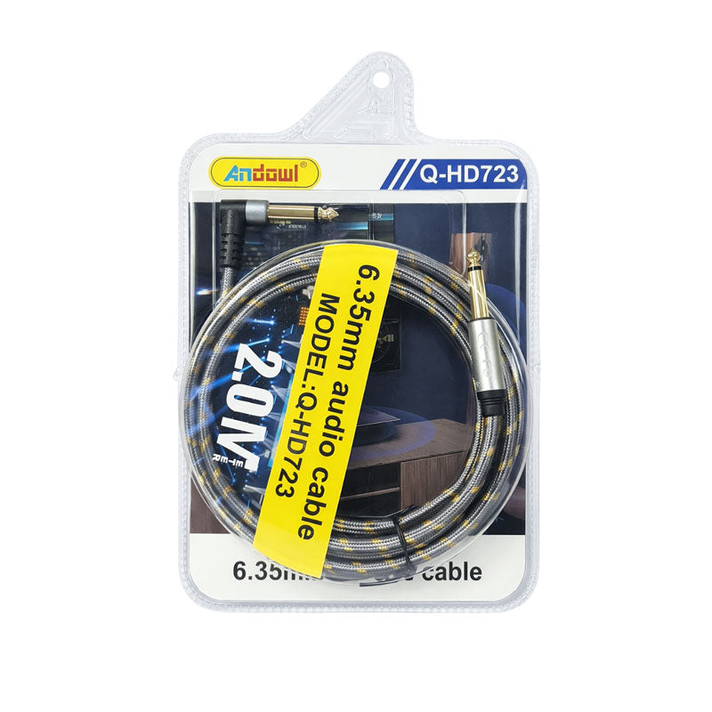 Andowl Καλώδιο Ήχου 6.35mm σε 6.35mm 2.0M Q-HD723 - Audio Cable