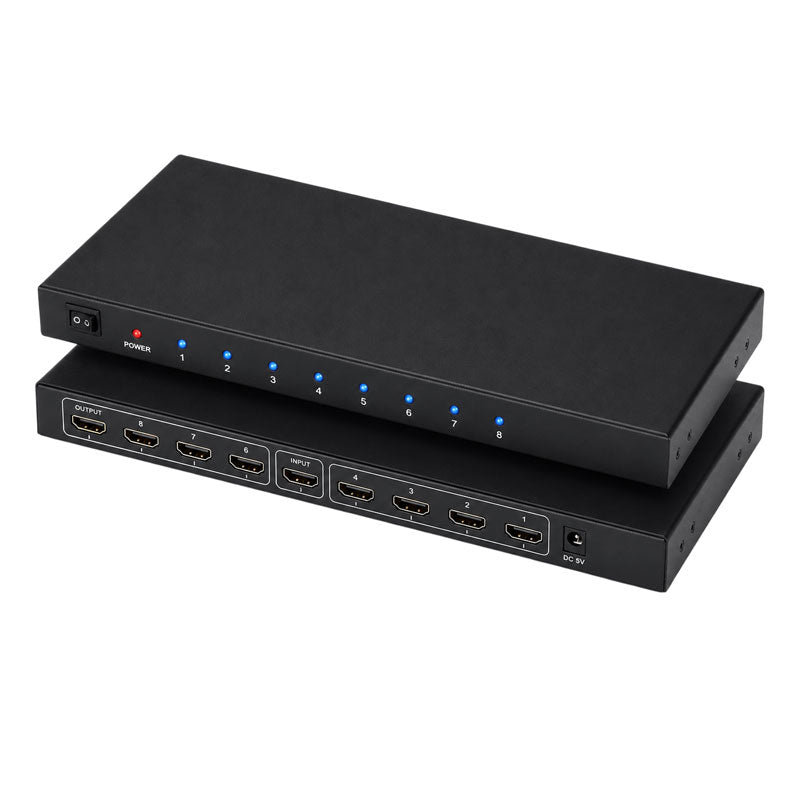 Andowl Διακλαδωτής HDMI 1 σε 8 4K Ultra HD με Υποστήριξη 3D Q-HD2100 - HDMI Splitter