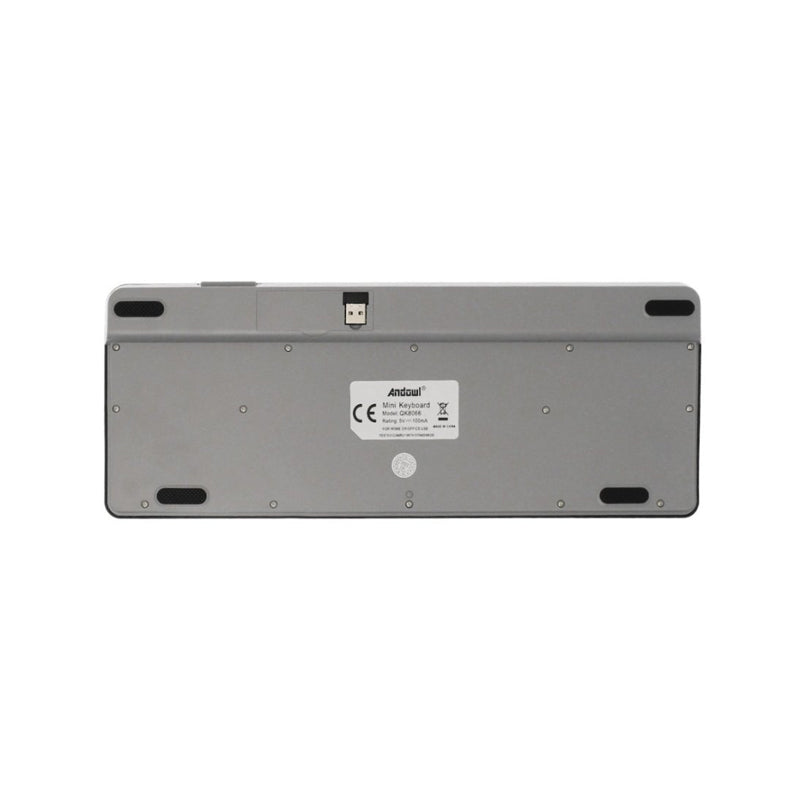 Andowl Ασύρματο Mini Πληκτρολόγιο με Βάση για Tablet και Smartphone QK8066 - Wireless Mini Keyboard with Stand for Tablet and Smartphone